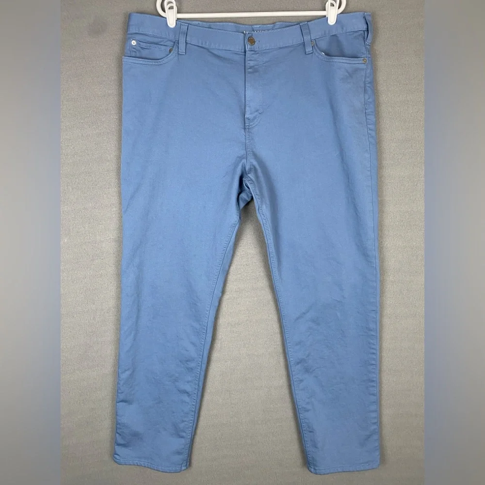 Banana Republic Traveler Jeans Mens 42x29 Blue Shadow Skinny Fit Stretch Comfort